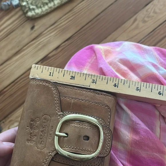 Vintage brown leather coach wallet - Picture 10 of 10